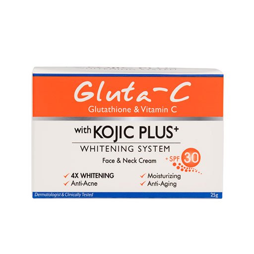 Gluta-C with Kojic Plus + Face & Neck Cream plus SPF 30 25g