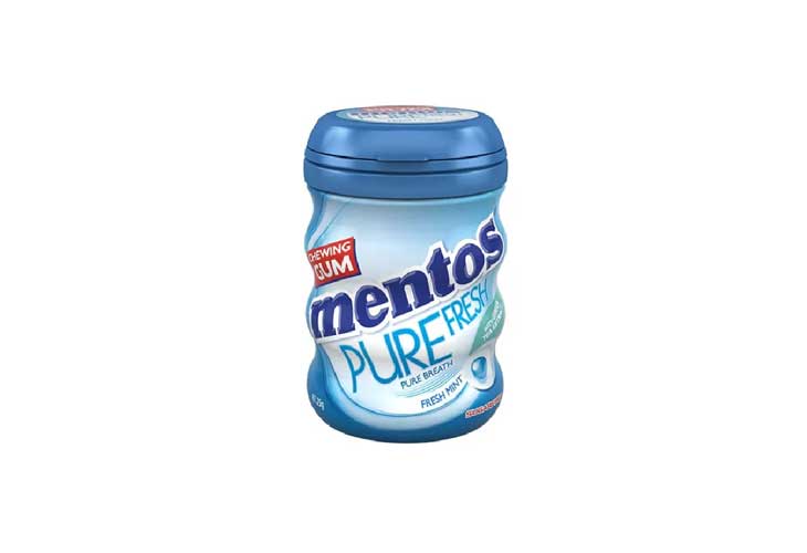 Mentos Pure Fresh Mint Pocket Curvy Bottle 52.5g