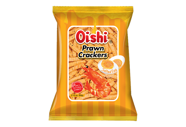 Oishi Prawn Crackers Salted Egg 60g