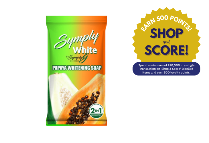Symply White 2 in 1 Papaya Whitening Soap 60g (Shop & Score 500!)