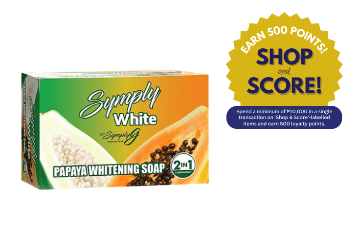 SymplyWhite Papaya Whitening Soap 130g (Shop & Score 500!)