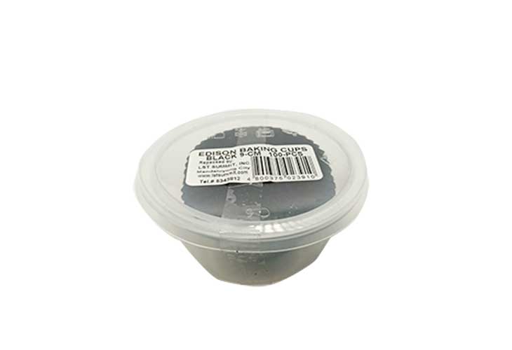 Edison Baking Cups Black 9cm