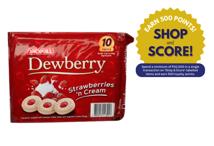Dewberry's Strawberries & Cream 33g 10s (Shop & Score 500!)