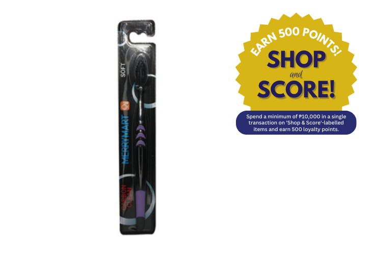 MerryMart Adult Charcoal Toothbrush (Shop & Score 500!)