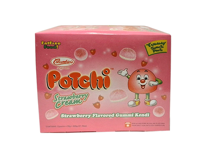 Potchi Strawberry Snack Pack 50g