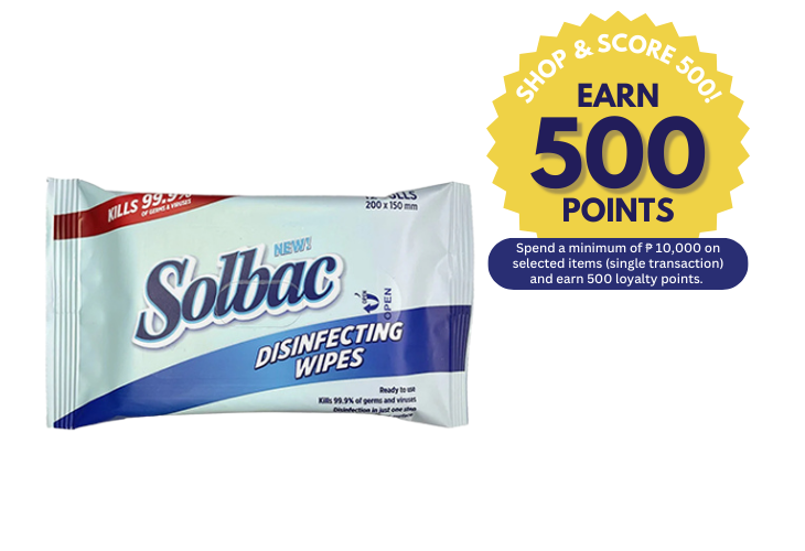 Solbac Disinfecting Wipes 12 Pulls (Shop & Score 500!)