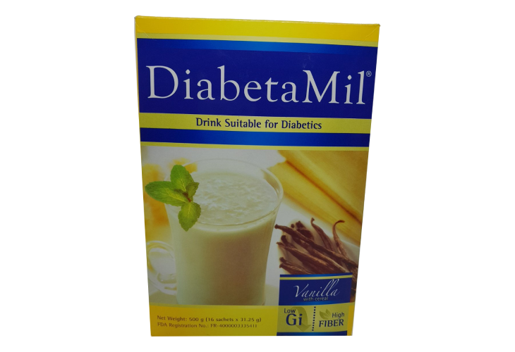 DiabetaMil Nutritious Drink Vanilla w/ Cereal 500g