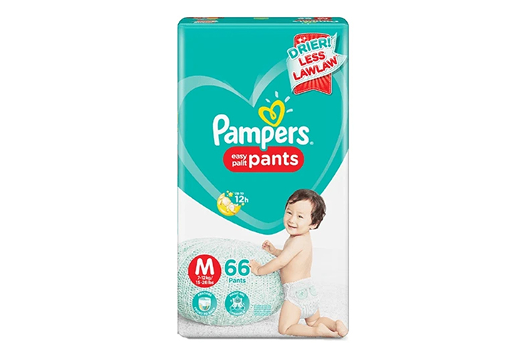 Pampers Baby Dry Pants Small Size, 2 Pieces | KiranaMarket.com