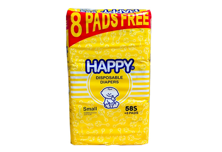 Happy Diaper Small 58's