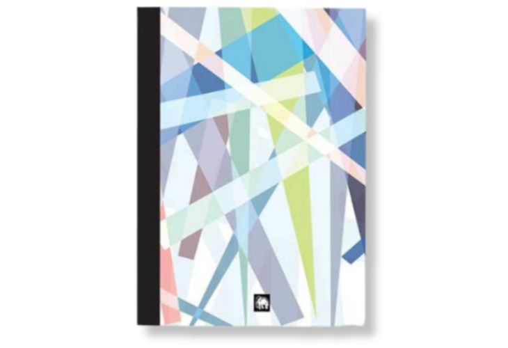 Elephant Notebook Abstract Blue 80 Sheets