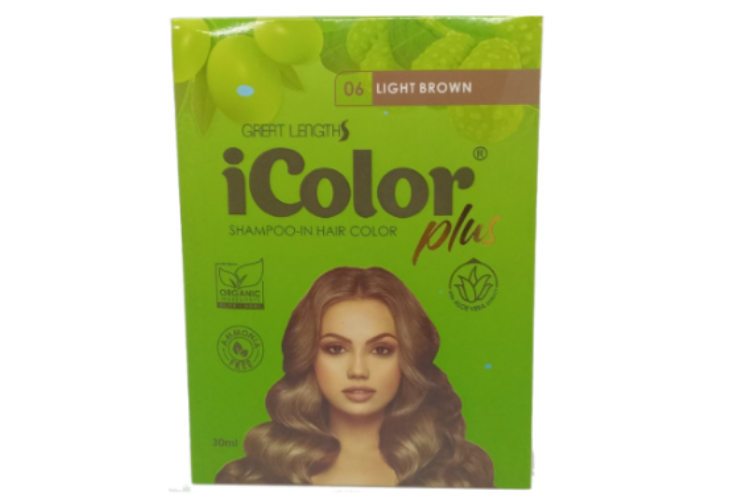 iColor Plus Shampoo-In Hair Color Light Brown 30ml Buy 5 Get 1 Free