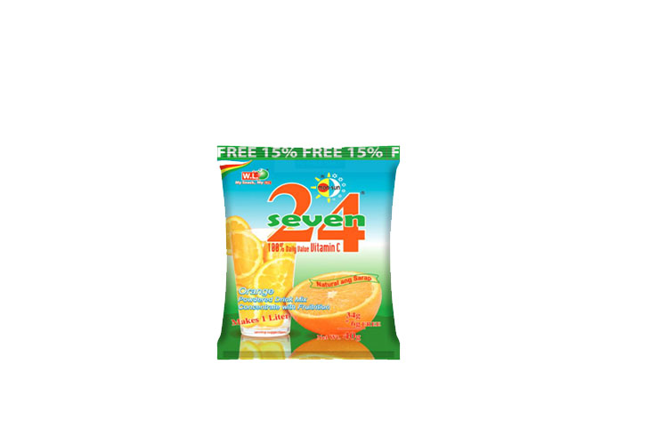 W.L. Seven Orange Powder Juice 40g