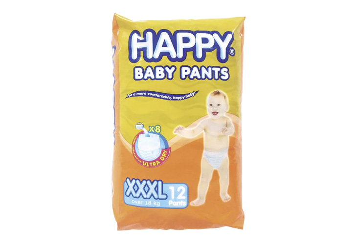 Happy Diaper Pants XXXL 12's