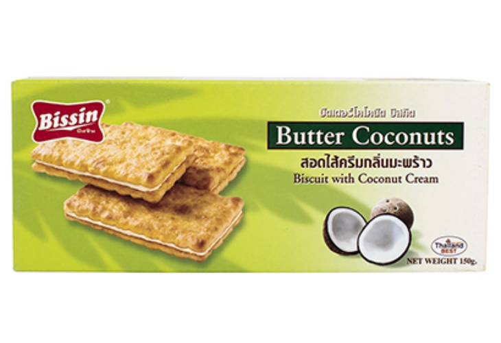 Bissin Butter Coconut Biscuit Coconut Cream 150g