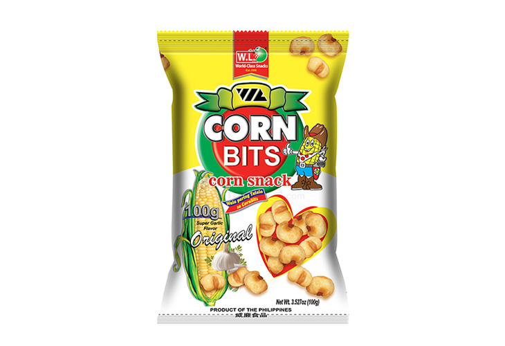 W.L. Corn Bits Super Garlic Snack 100g