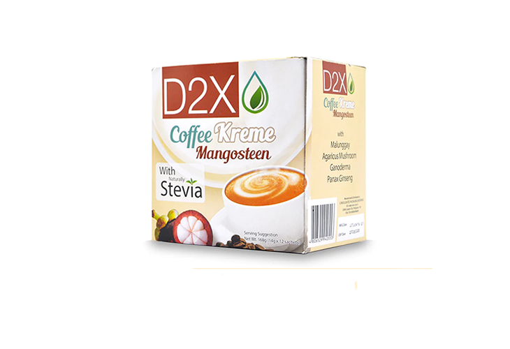 D2X Coffee Kreme Mangosteen W/ Stevia Hanger 14g