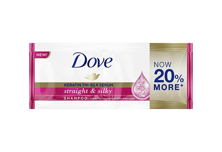 Dove Shampoo Straight & Silky 13.5ml 12s