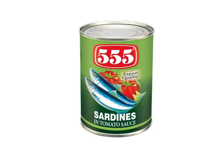 555 Sardines Tomato Sauce EOE 425G