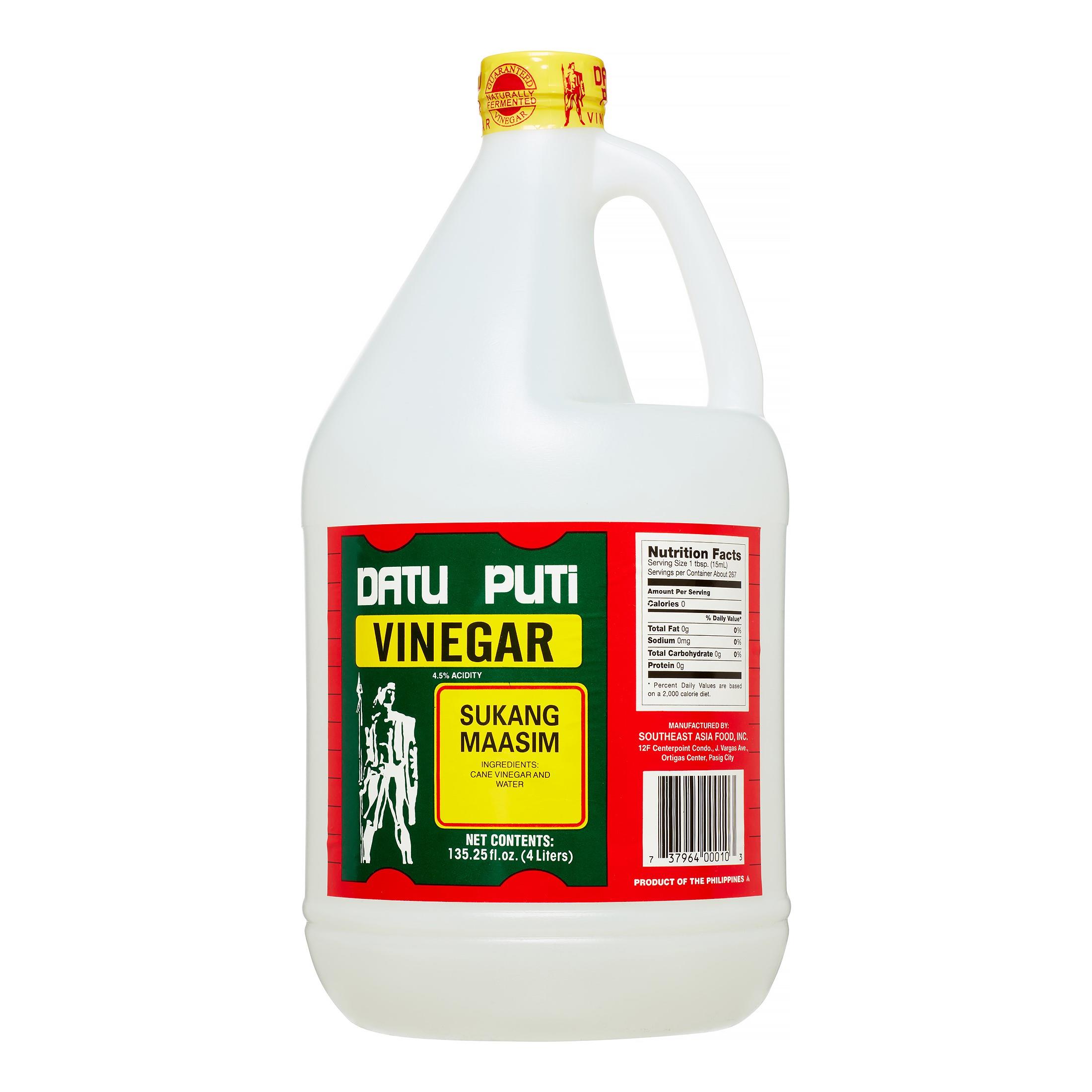 Datu Puti Cane Vinegar PET 4L