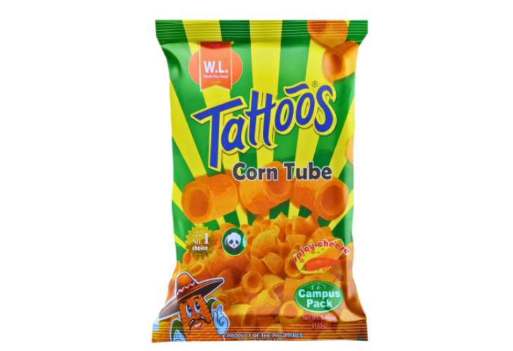 Tattos Corn Tube Spicy Cheese Campus Pack 155g