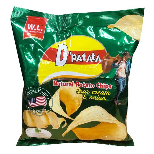 W.L. Muncher D'Patata Chips Sour & Cream 100g