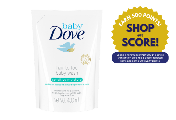 Baby Dove Sensitive Moisture Hair to Toe Refill 430ml (Shop & Score 500!)