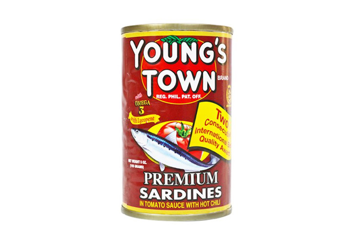 Young's Town Sardines Red Easy Open Can 155g