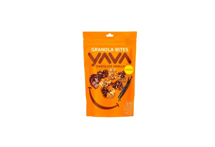 YAVA Granola Bites Chocolate Vanilla 125g