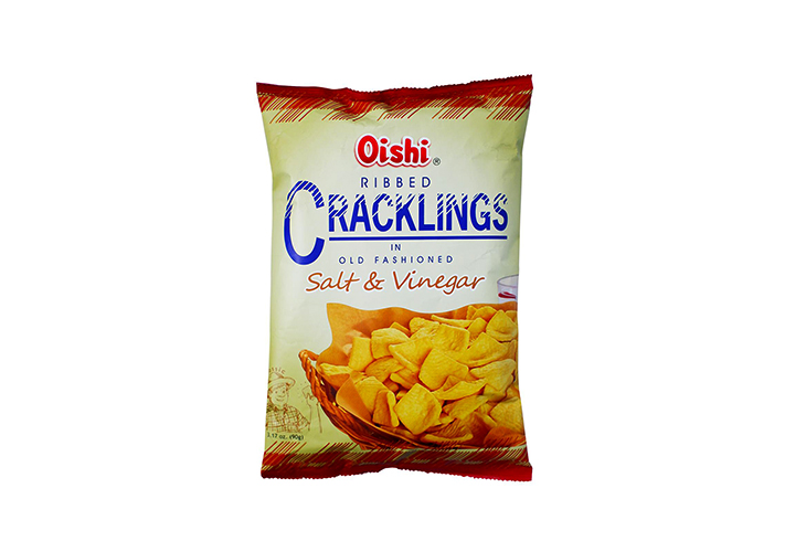 Oishi Ribbed Salt & Vinegar 90g