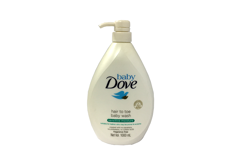 Baby Dove Sensitive Moisture Hair to Toe Pump 1L