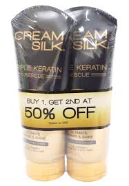 Buy 1 Creamsilk Triple Keratin Rescue Ultimate Straight 340 ml Get 2nd item 50% Off