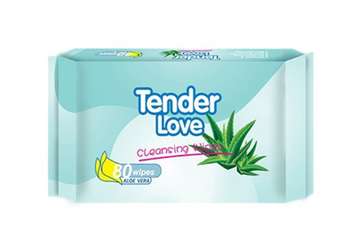 Tender Love Wipes Aloe Vera 80's