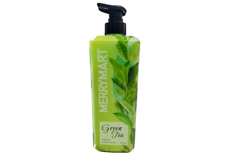 MerryMart Green Tea Cream Body Wash 1L