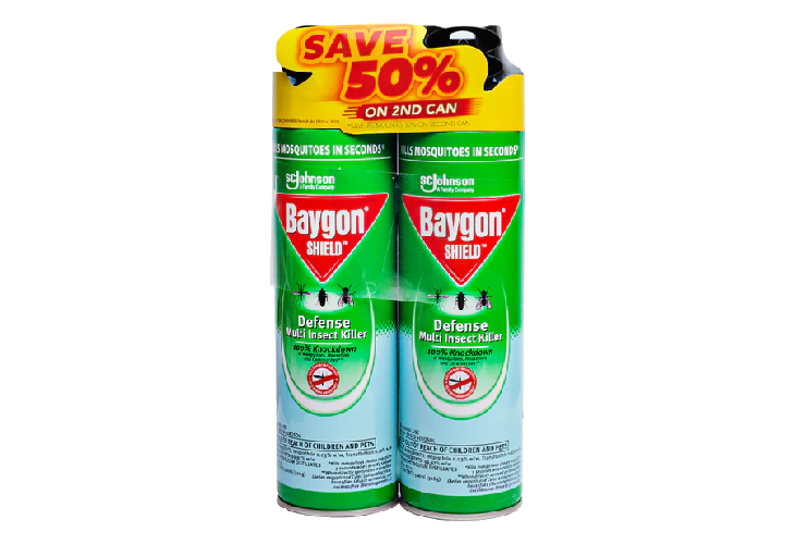 Baygon Shield Multi Insect Killer Shielf Defense500ml Save 50% off on  2nd can