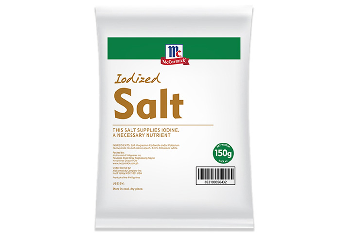 McCormick Iodized Salt (Plastic Bag) 150g