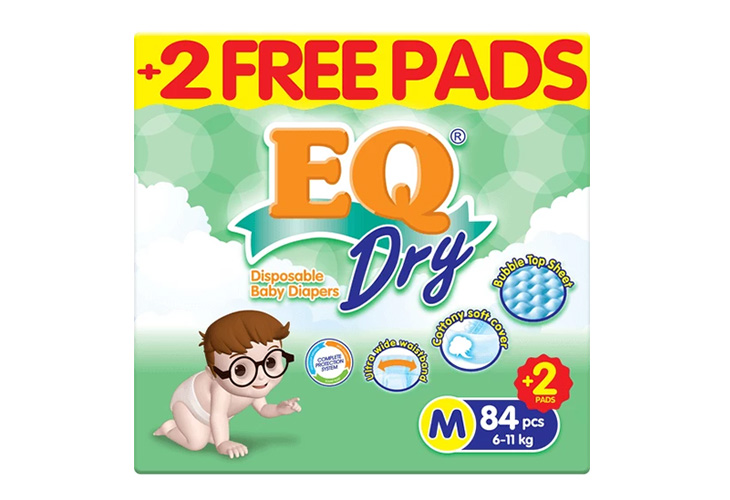 EQ Dry Mega Pack Medium 84's