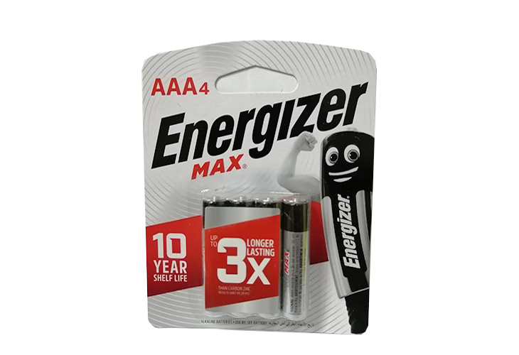 Energizer Alkaline Battery Max AAA 4s