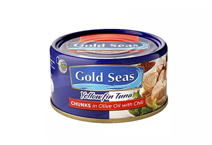 Gold Seas Yellow Fin Tuna Chunk Olive Oil w/ Chili EOC 185g