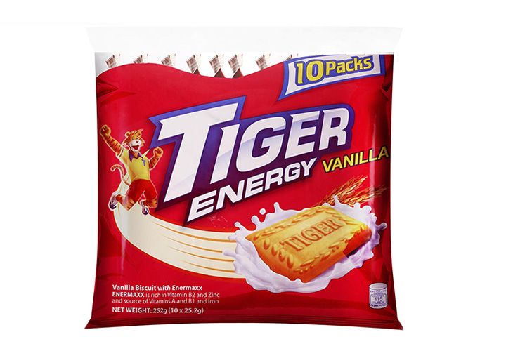 Tiger Energy Vanilla Biscuits Multi Pack 22.8g