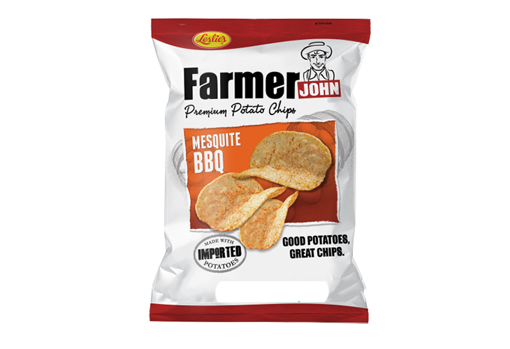 Farmer John Premium Potato Chips Mesquite Barbeque 22g