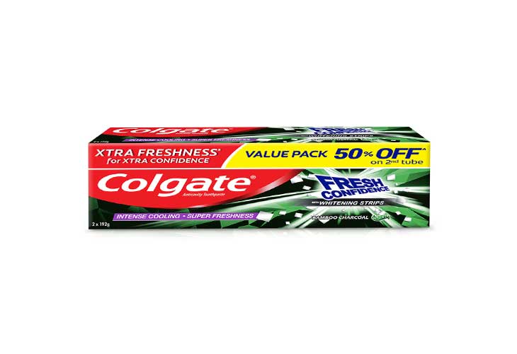 Colgate Toothpaste Fresh Confidence Bamboo Charcoal Twin Pack 192g