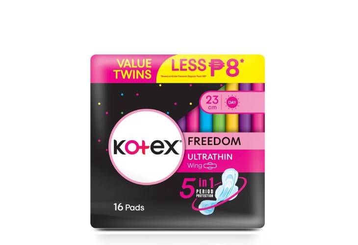 Kotex Freedom 23cm Buy 2 Save as much as P8