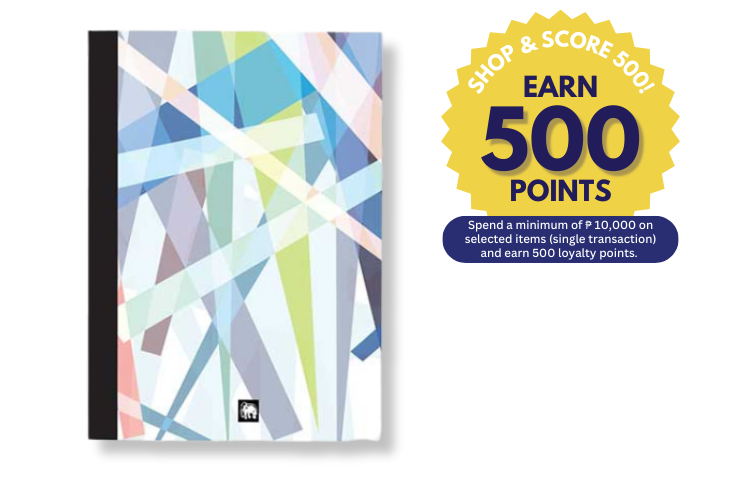 Elephant Notebook Abstract Blue 80 Sheets (Shop & Score 500!)