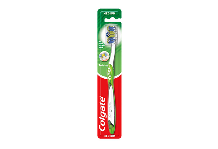 Colgate Twister Fresh Toothbrush With Cap Medium