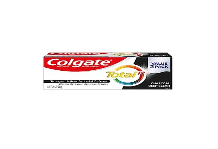 Colgate Toothpaste Total Charcoal Deep Clean Twin Pack 150g