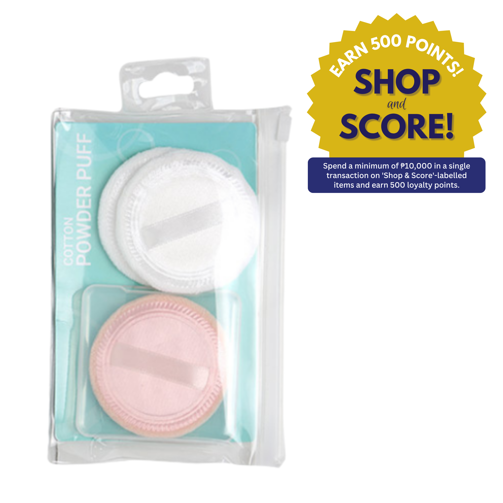 MerryMart Cotton Powder Puff with Case (Shop & Score 500!)