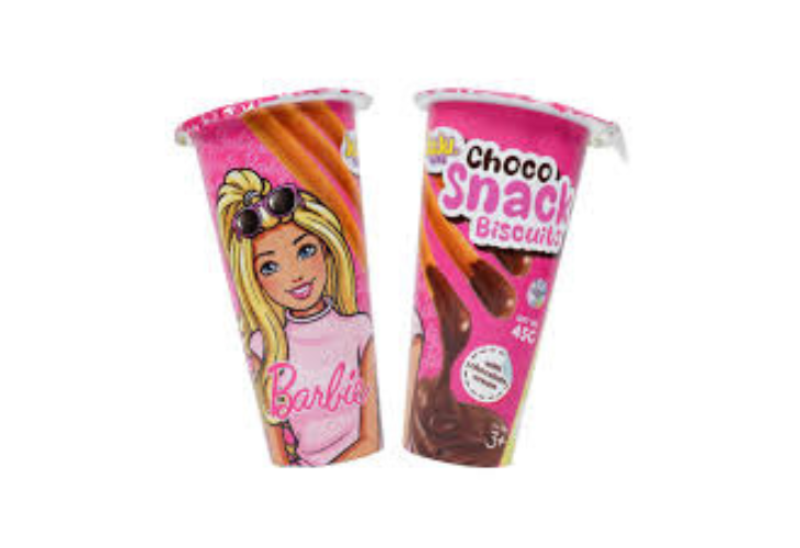 Juju Choco Snack Biscuit Chocolate Cream Barbie 45g