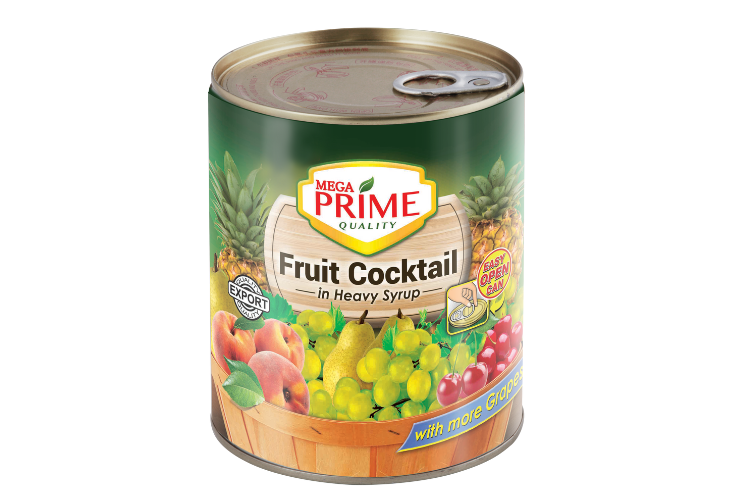 Mega Fruit Cocktail Reg Heavy Syrup 850g