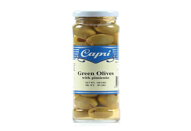 Capri Green Olives Stuffed with Pimento 140g