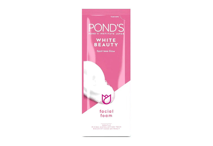 Ponds Facial Foam White Beauty Pinkish White Glow 10g